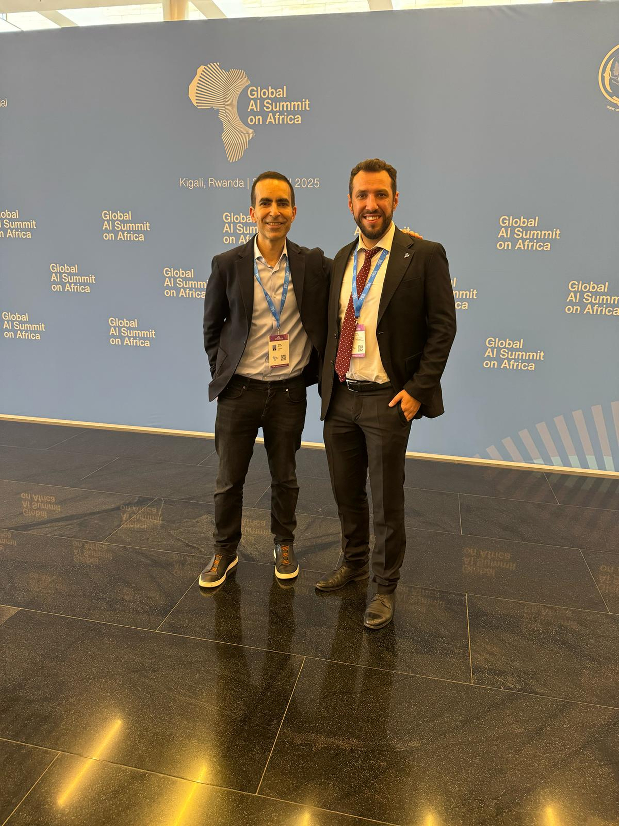 With Karim Beguir at Global AI Summit on Africa 2025