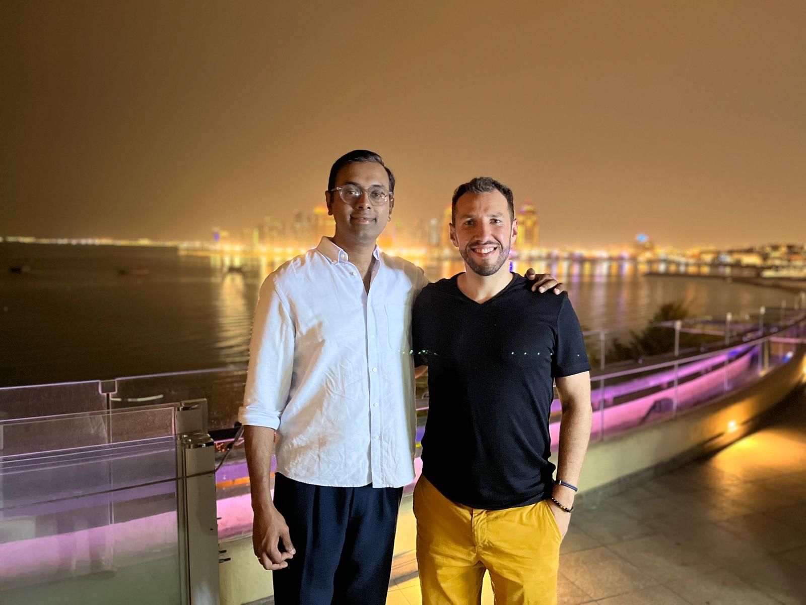 With Anand Raju in Qatar