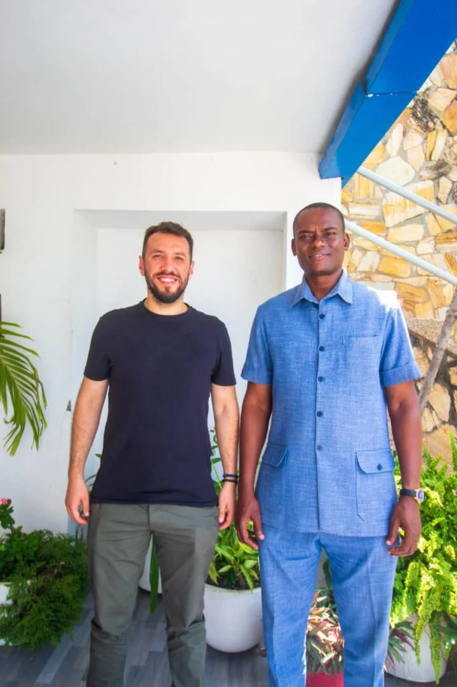 Emre Varol and Dr. Godwin Acquaye, B&FT CEO